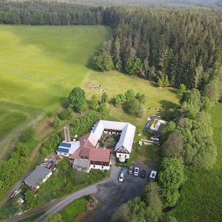 Pension Untere Rauner Muehle Bad Brambach Exterior foto