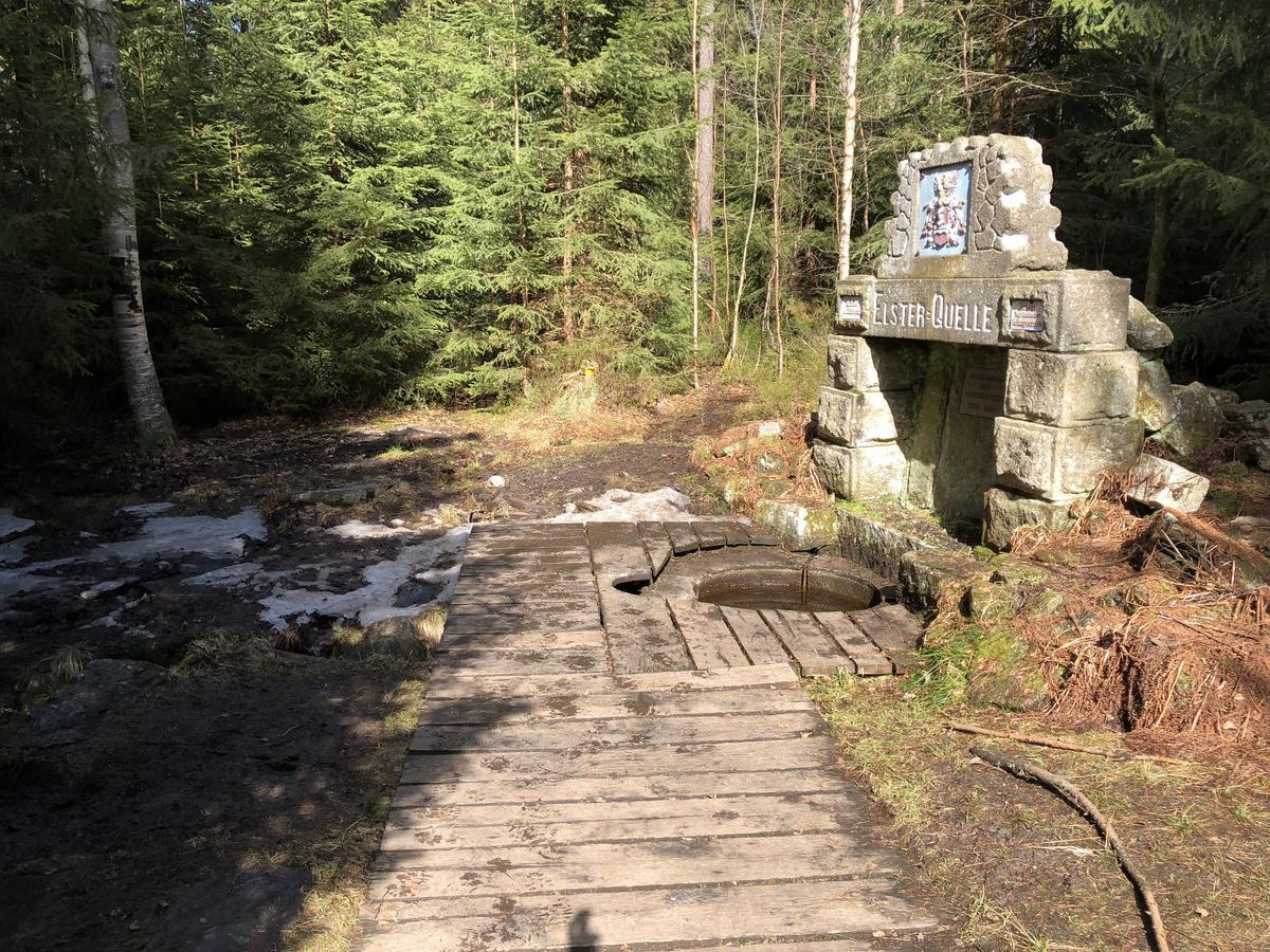 Pension Untere Rauner Muehle Bad Brambach Exterior foto